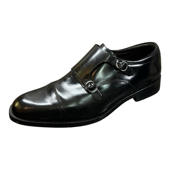 Studio Belvedere Frost Men’s Dress Black Leather Shoes Size 12 D Made in Brazil - Picture 9 of 14